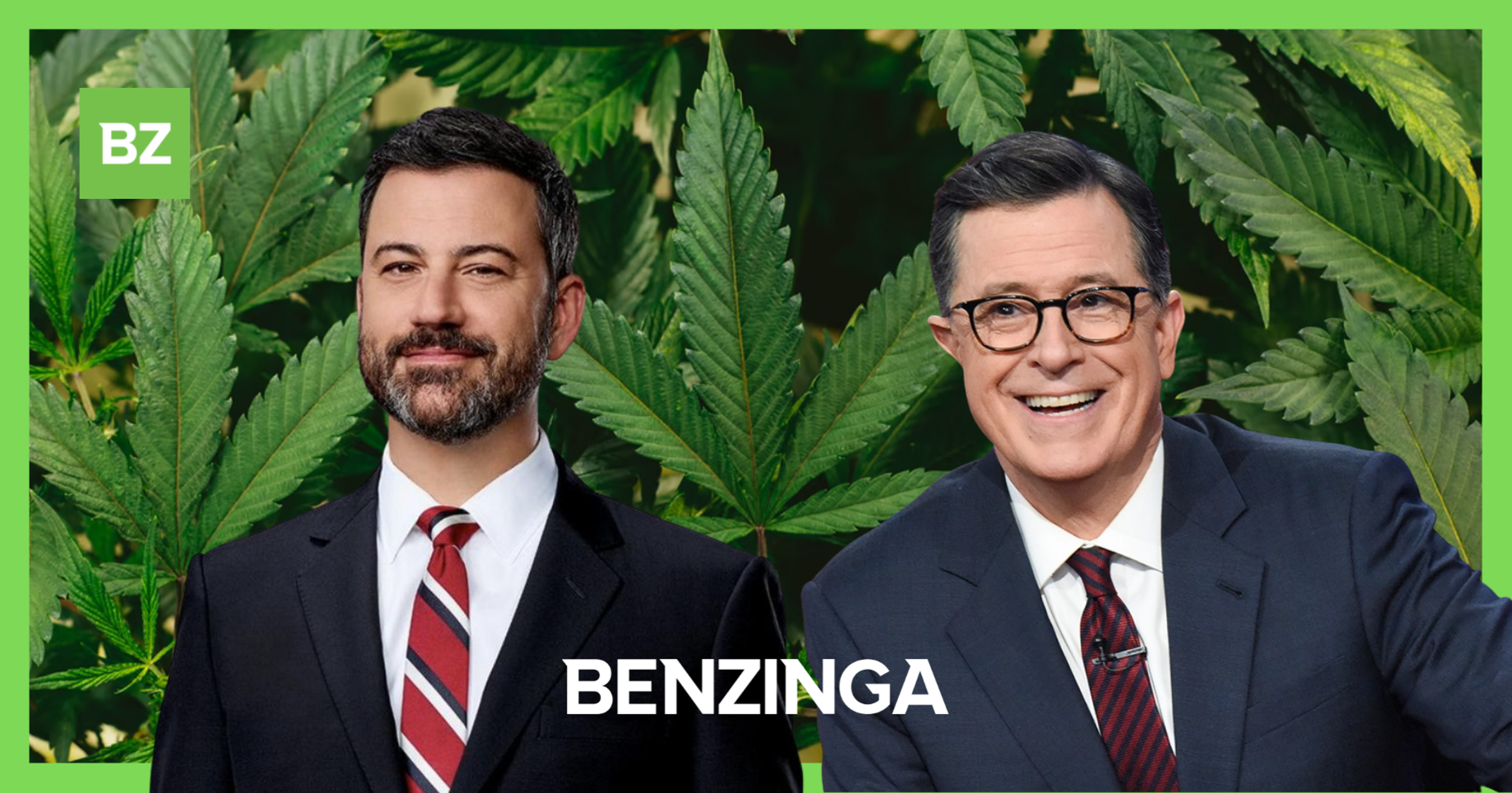 Jimmy Kimmel And Stephen Colbert Crack Up Over Covid-Cannabis Breakthrough