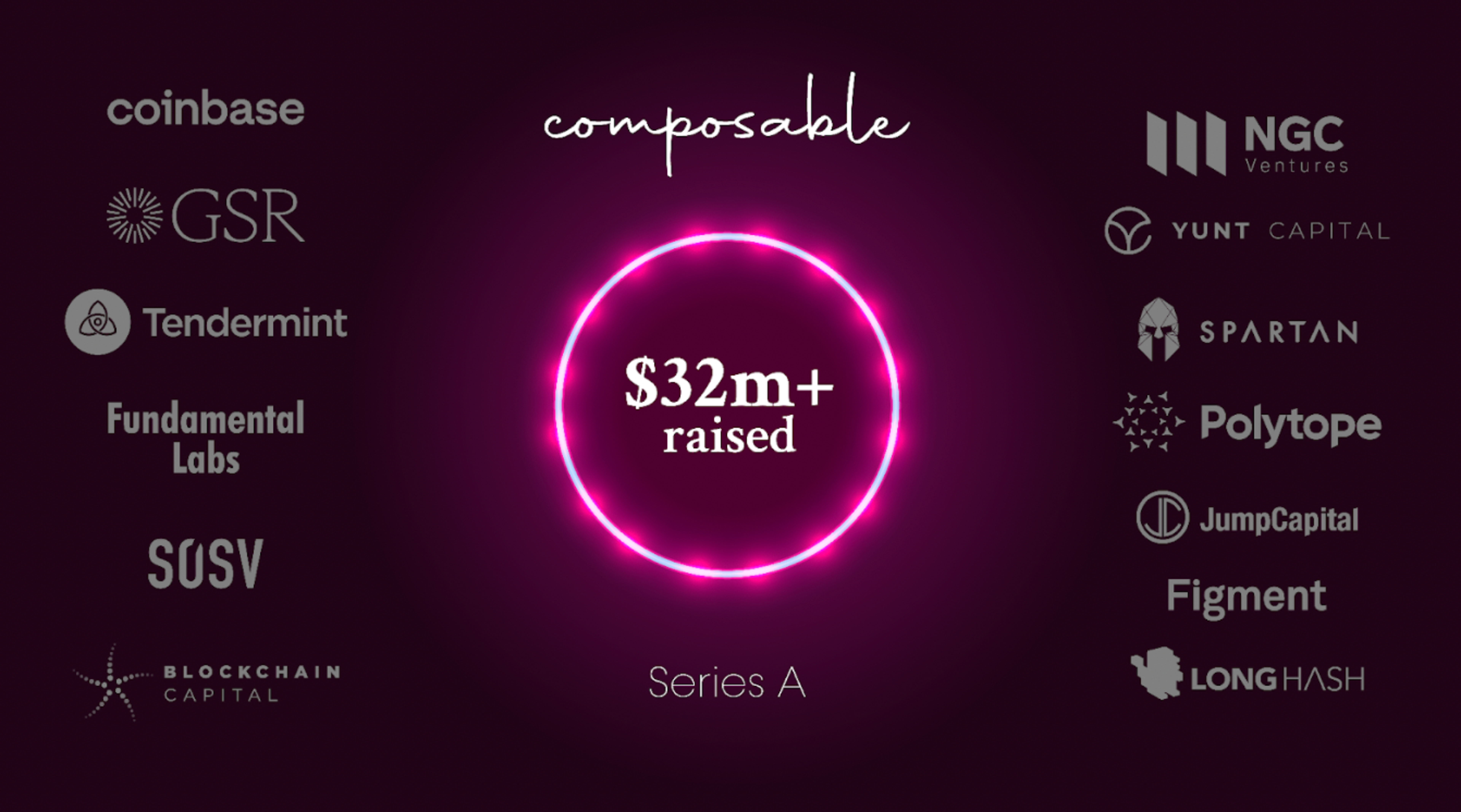 Composable Finance Announces $32 Million Series A From Leading Blockchain Investors