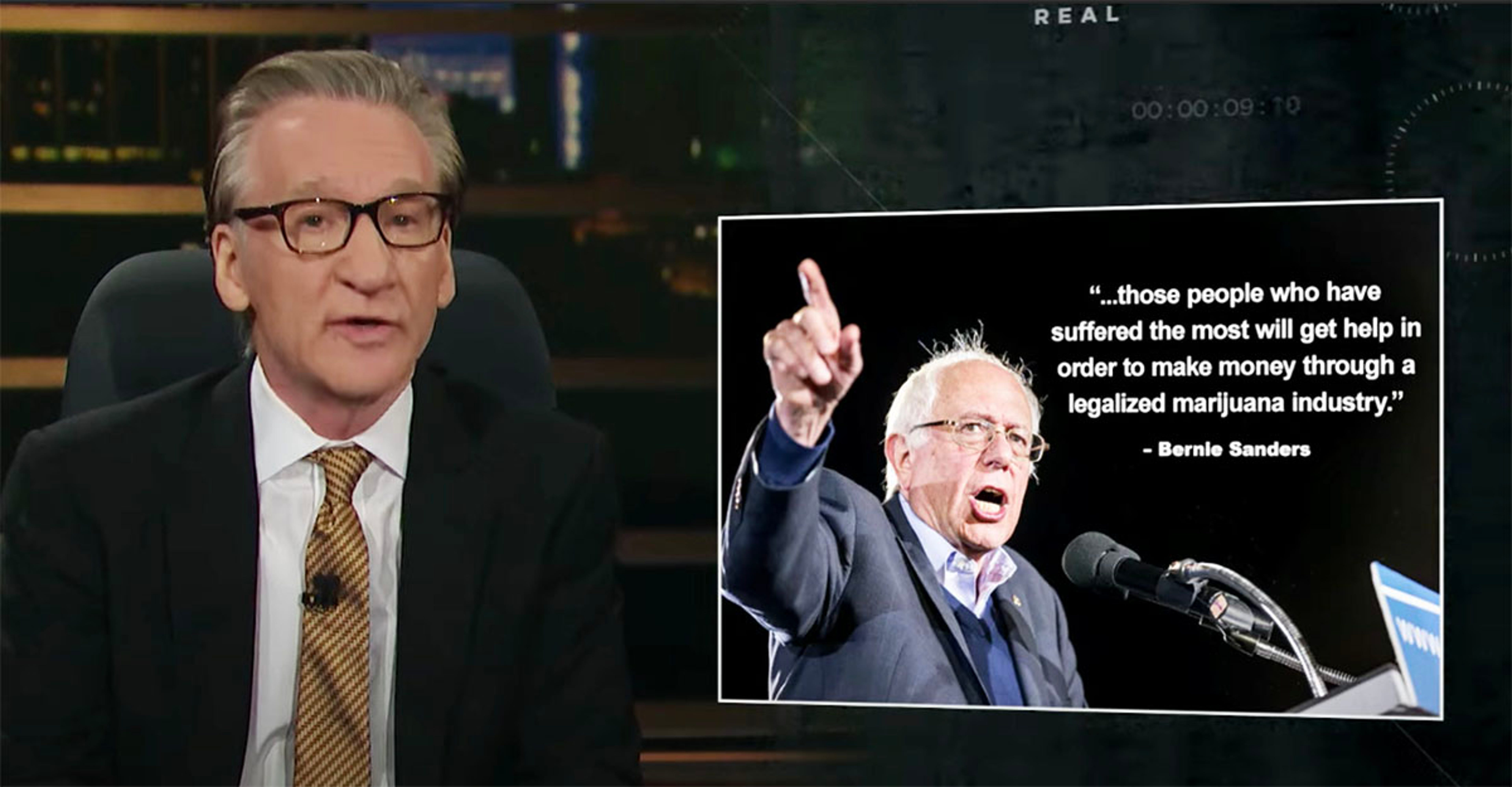 Bill Maher Recognizes Social Equity In Cannabis On Latest &#39;Real Time,&#39; Agreeing With Bernie Sanders