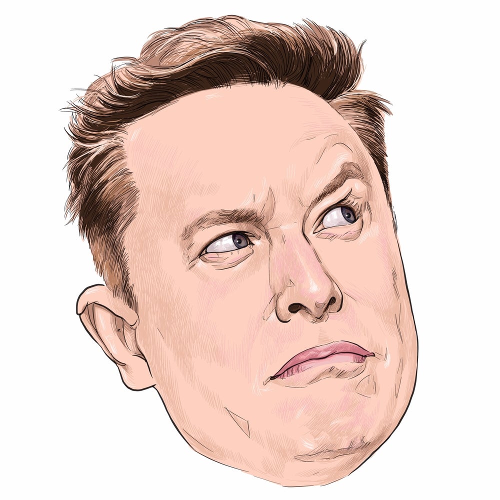 Elon Musk Sketch 48  Worlds Most Famous People  OpenSea