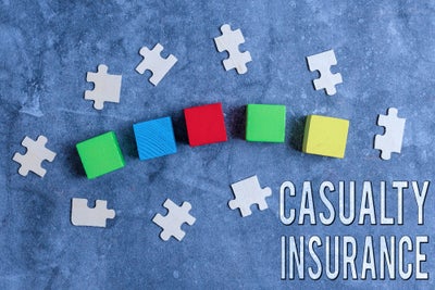 Sign,Displaying,Casualty,Insurance.,Business,Idea,Overage,Against,Loss,Of