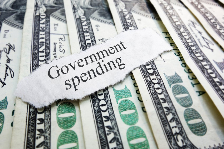 Government spending Photo by zimmytws on Shutterstock