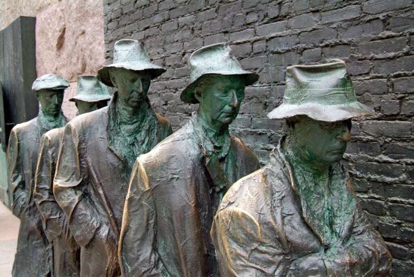 Great,Depression,Breadline,At,Fdr,Franklin,Delano,Roosevelt,Memorial,In