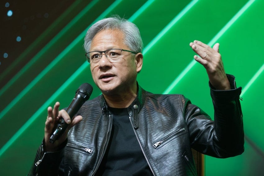 Jensen,Huang,Nvidia's,Founder,,President,And,Ceo,Gestures,During,A
