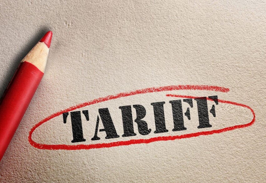 Tariff,Circled,In,Red,Pencil,On,Textured,Paper