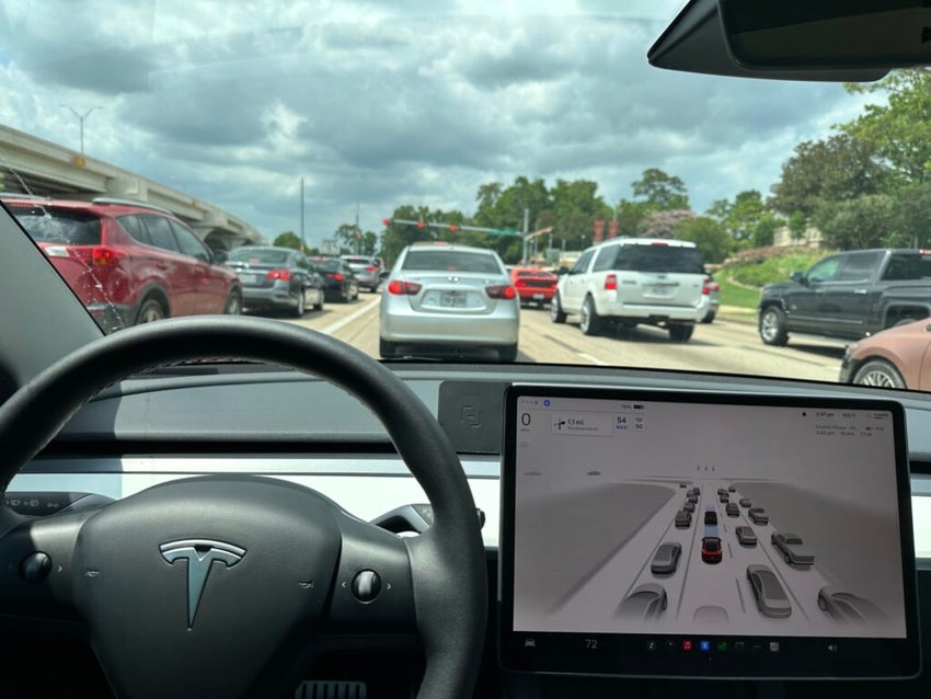 Houston,,Texas,Usa,-,August,26,,2023:,Tesla,Full,Self
