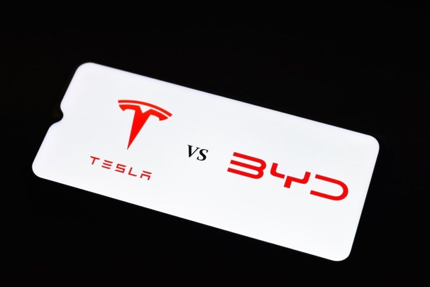 Tesla v Byd