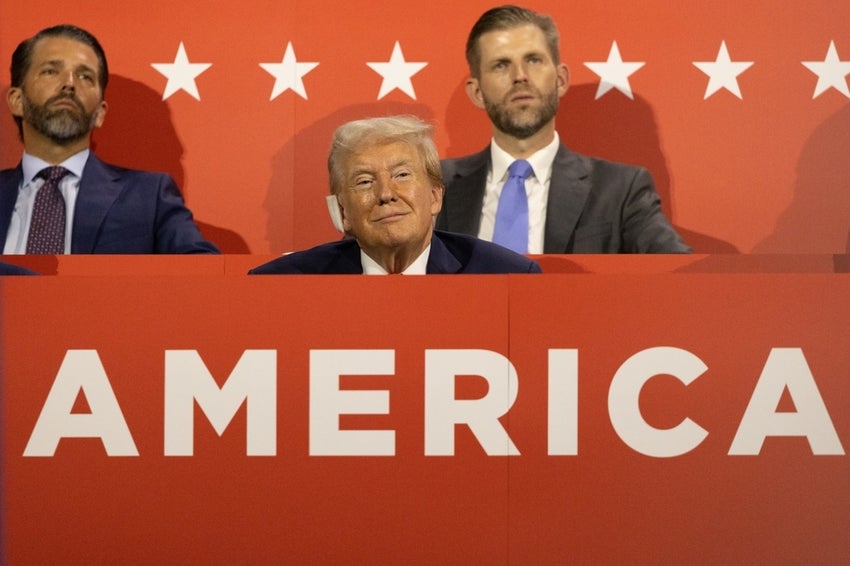 Eric and Don Jr with Trump