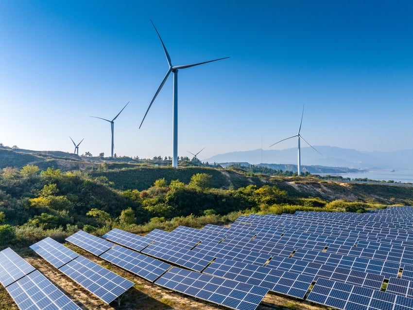 Solar panels, clean energy