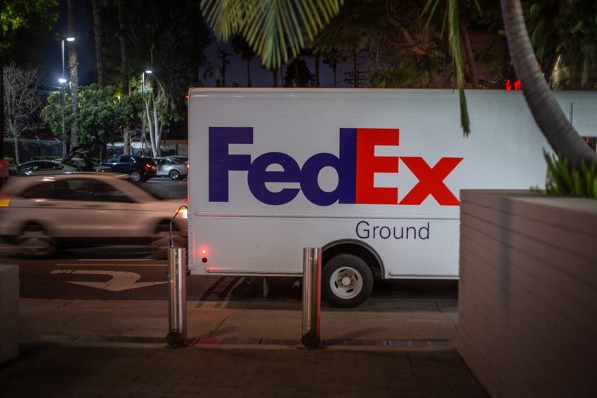 FedEx truck parked
