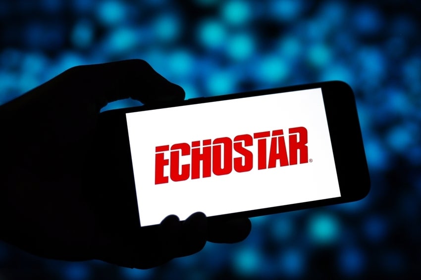 Echo Star logo on phone screen