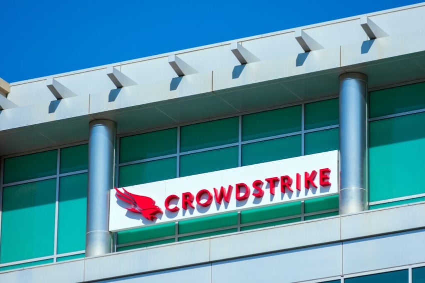 CrowdStrike Logo on building
