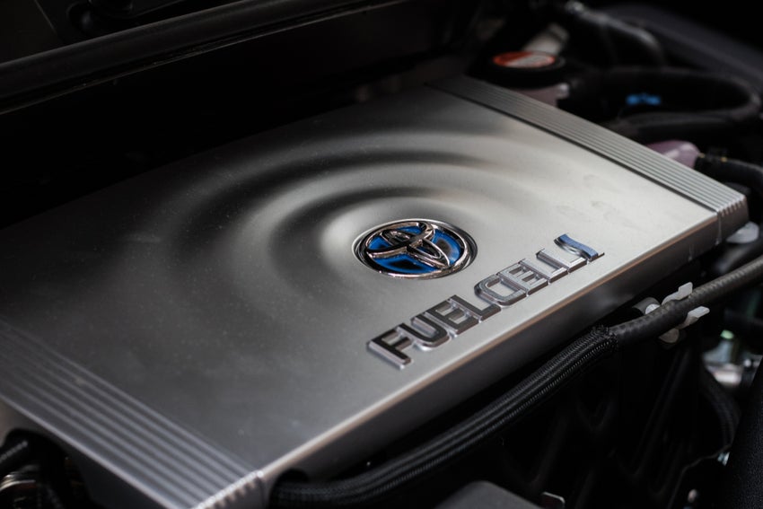 Fuel Cell of Toyota Mirai car