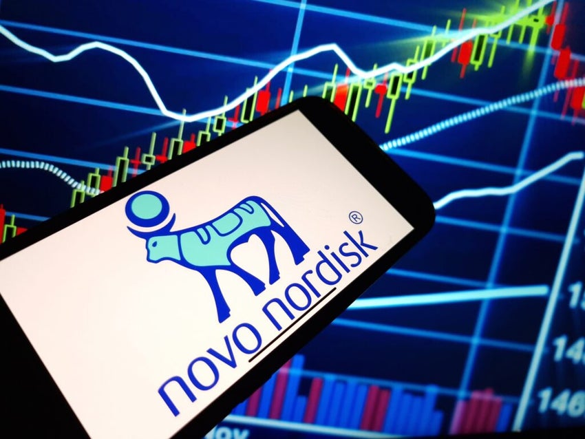 Novo Nordisk Logo on smartphone
