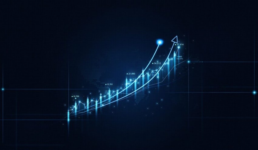 strategy.Analysis finance graph and market chart investment.