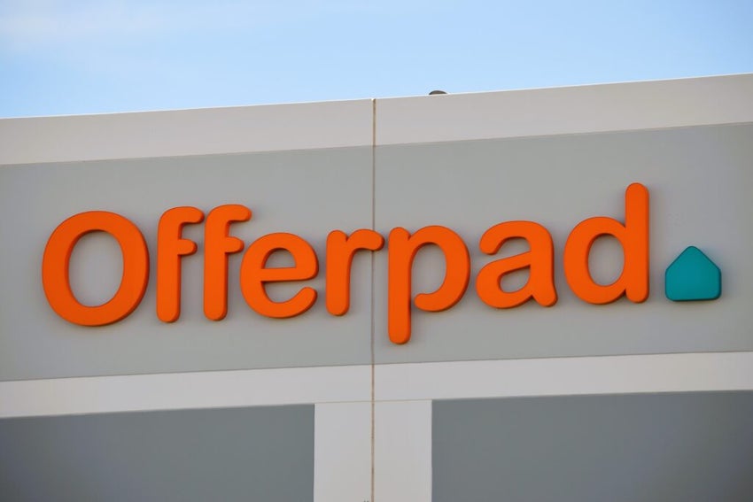 Offerpad logo on a building