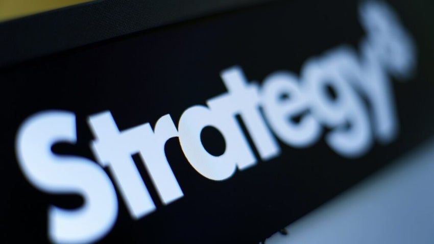 Microstrategy MSTR Bitcoin Treasury Company Brand Logo