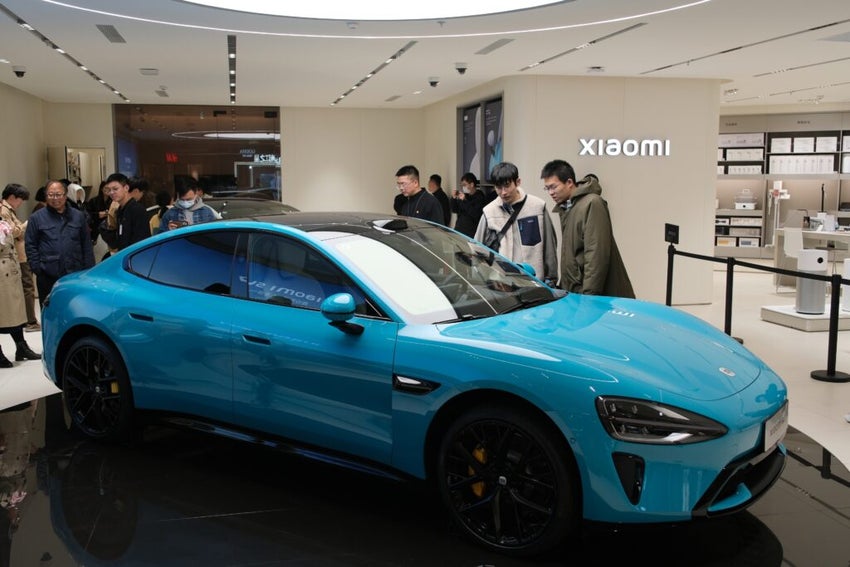 Blue Xiaomi car