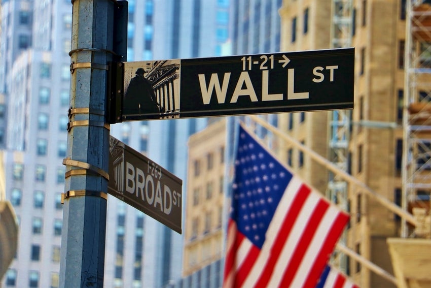 Wall Street sign in NYC