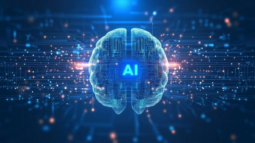 AI clouded amid tech screen background