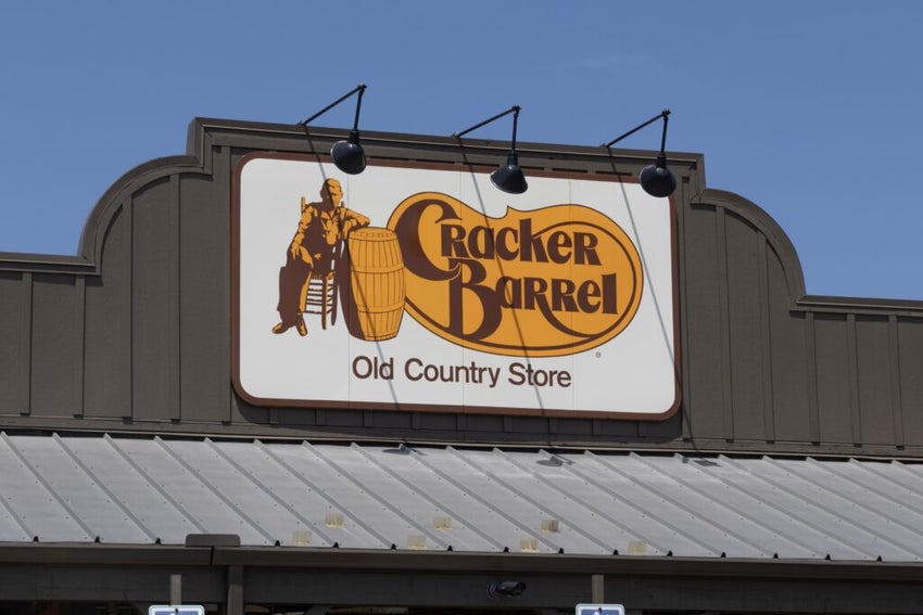 Cracker Barrel Old Country Store fast casual restaurant. Cracker Barrel serves home-style food.