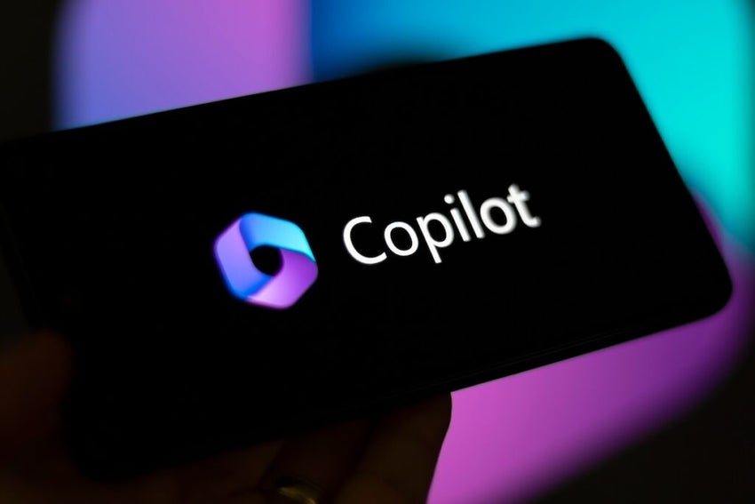 Copilot logo on a phone