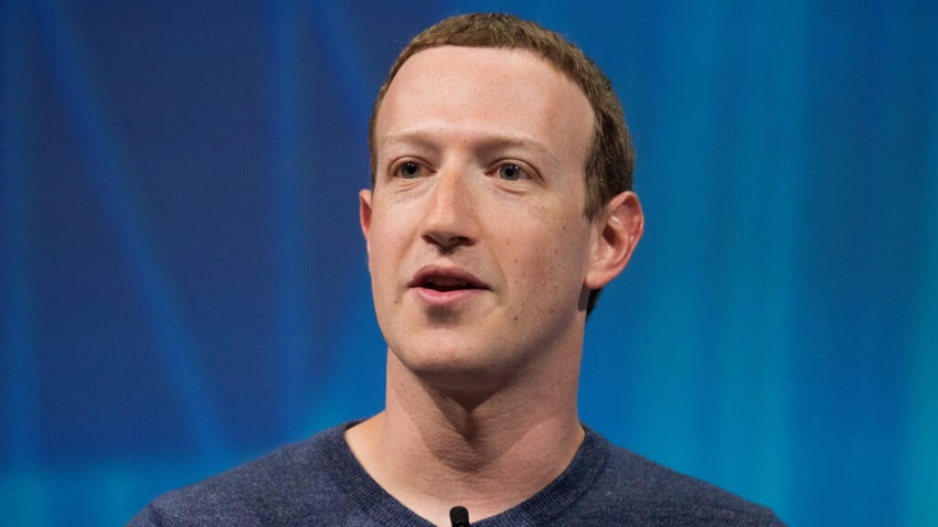 Mark Zuckerberg at an event