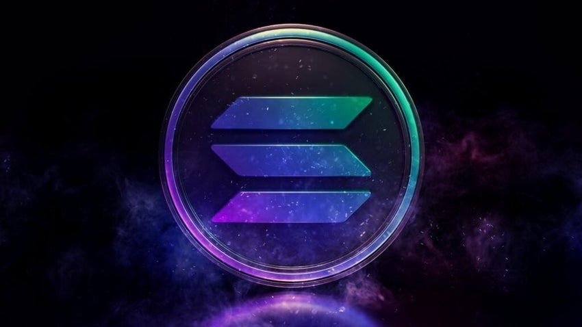 Solana,Logo,And,Coin,With,Shiny,Elements