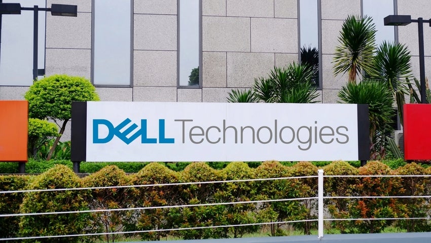 Dell Technologies Inc. logo seen on billboard.