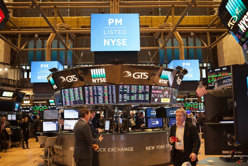 The New York Stock Exchange on Wall Street.
