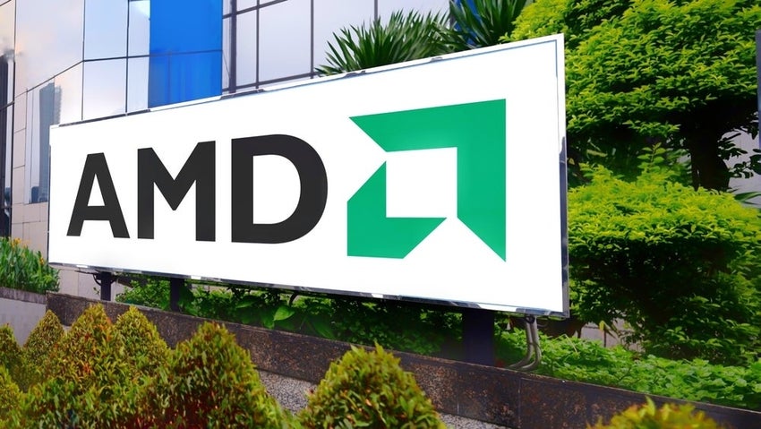 Advanced Micro Devices, Inc. (AMD) signboard.