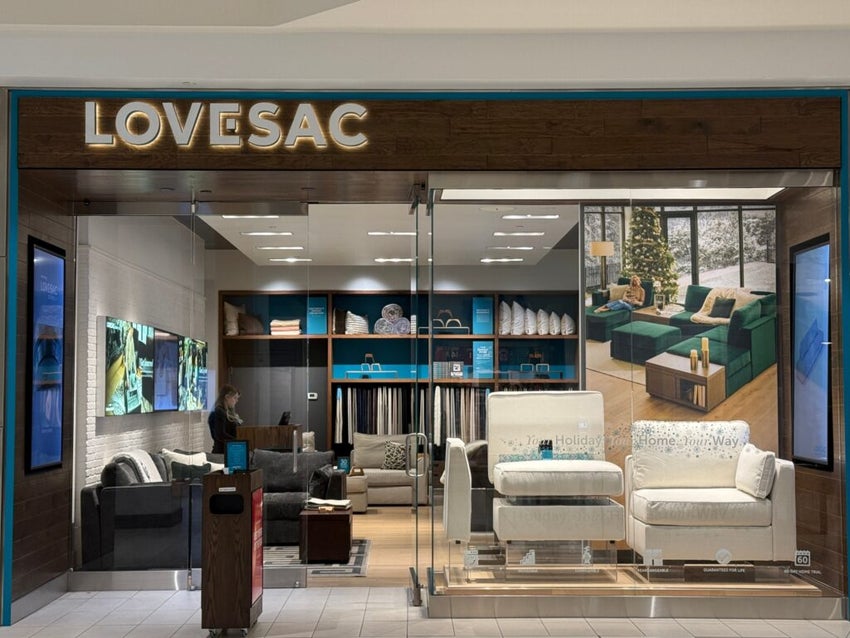 Lovesac store at The Fashion Mall at Keystone in Indianapolis,