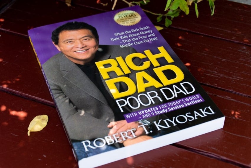 The cover of "Rich Dad Poor Dad" by Robert Kiyosaki