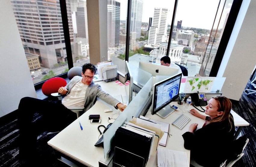 Workers in office