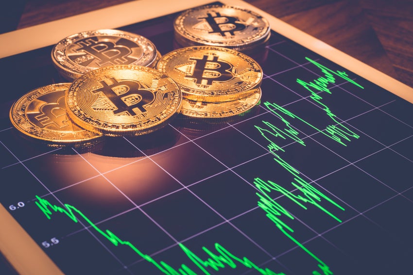 Bitcoin tokens on top of stock ticker