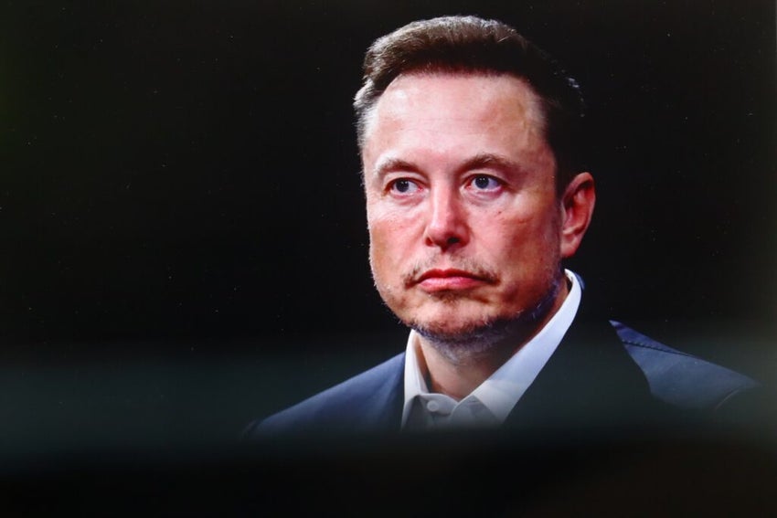 Elon Musk owns Tesla, SpaceX, X (formerly Twitter), Neuralink, xAI and The Boring Company. New York, US - 07 May 2025
