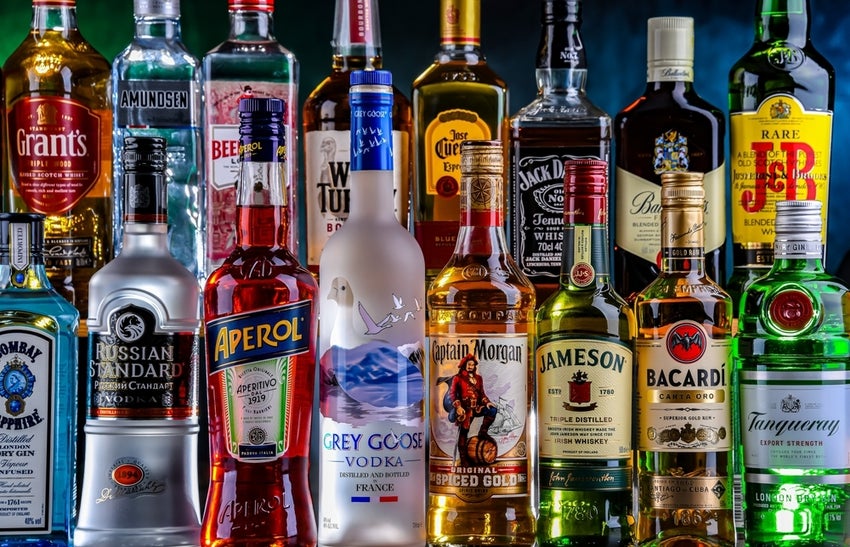 alcohol bottles