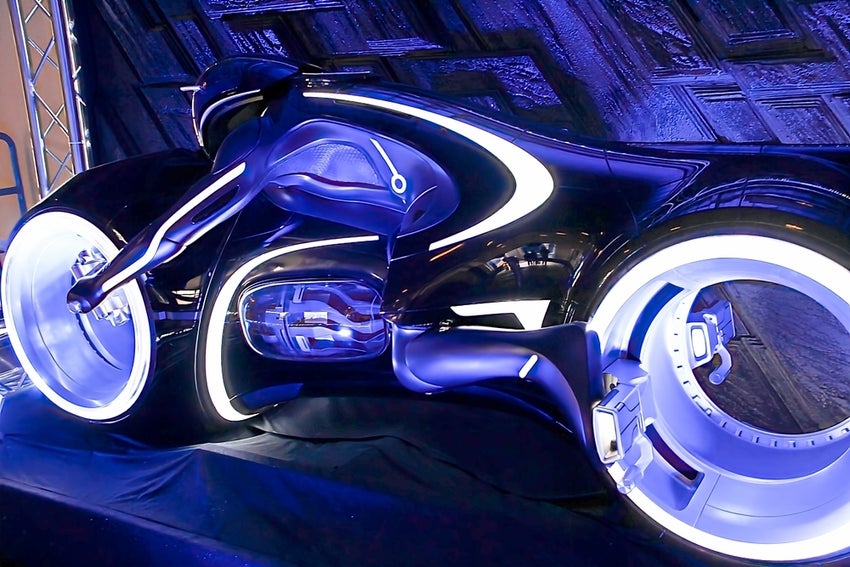 Motorcycle from Disney TRON movie series.