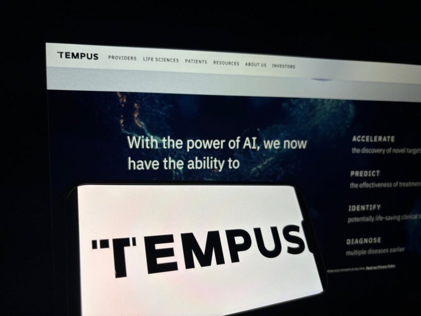 Tempus website featuring AI tagline and bold stylized “T”EMPUS branding.