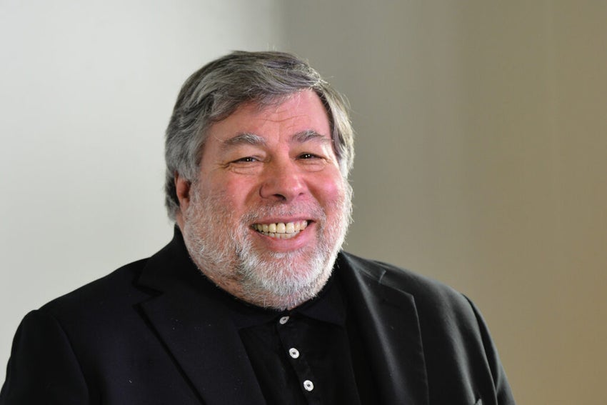 MILAN - 2014 OCT 28: Steve Wozniak (Stephen Gary) co-founder Apple Computer during a WOBI conference on october 28, 2014 in Milan, Italy.