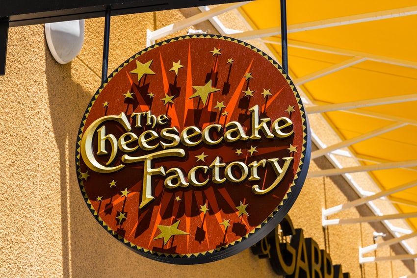 Cheesecake Factory sign
