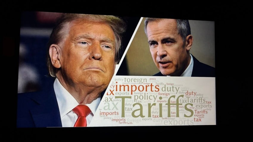 President Donald Trump and Canadian Prime Minister Mark Carney