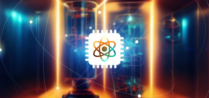 Quantum computer wide angle visual concept