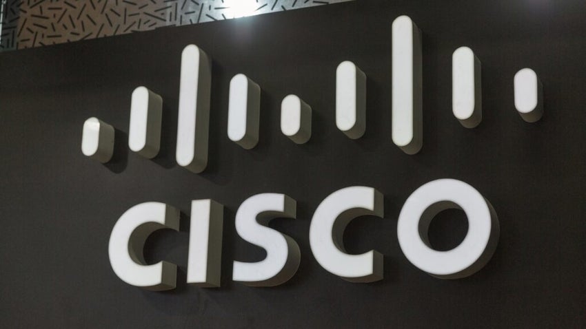 Cisco logo on booth at CEE 2019