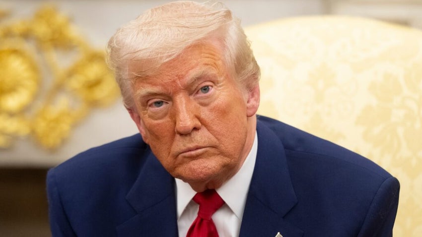 President Donald Trump at an event in the White House