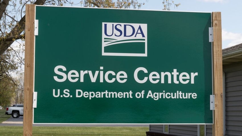 USDA logo on a board