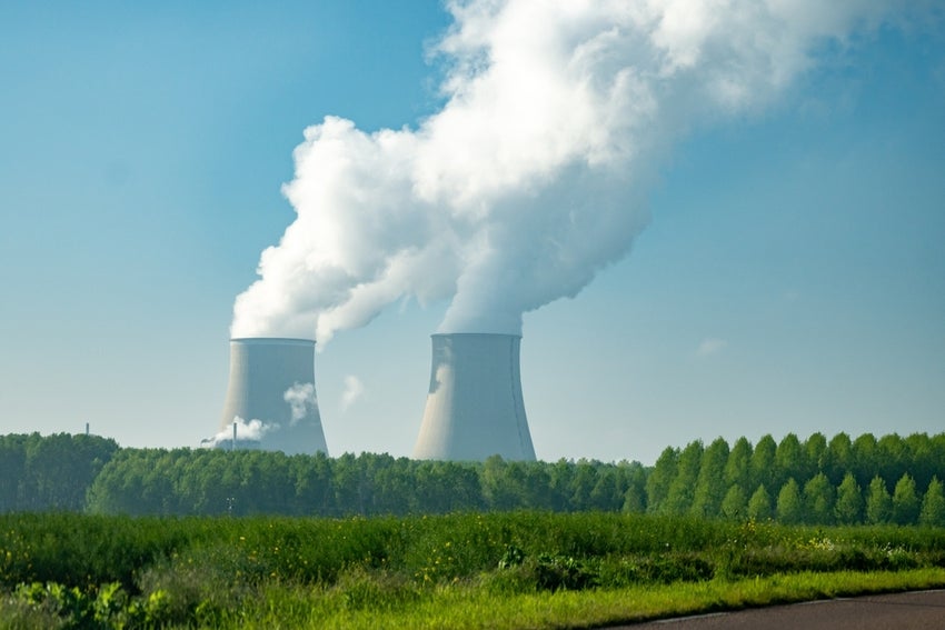 Cooling towers of nuclear power plant thermal power station