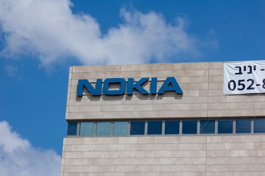 Nokia sign and logo.