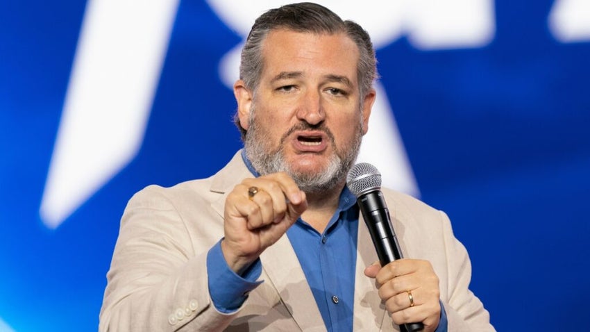 Ted Cruz speaks during CPAC Texas 2022 conference at Hilton Anatole