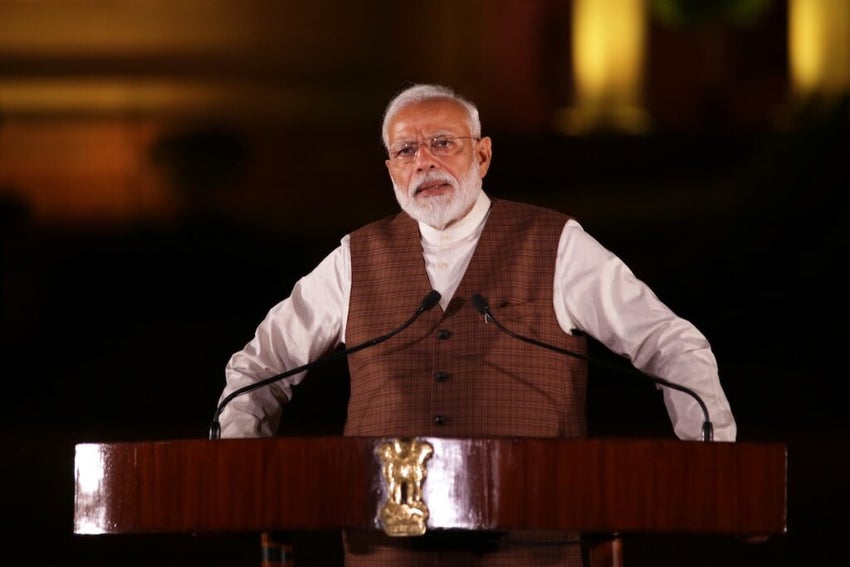 Prime Minister Narendra Modi thanked and promised a better India at Parliament in New Delhi on Saturday